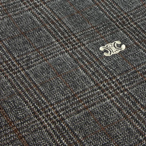 triomphe blouson jacket in prince of wales wool