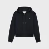 triomphe blouson jacket with hood in cotton twill