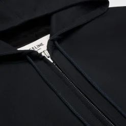 triomphe blouson jacket with hood in cotton twill