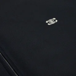 triomphe blouson jacket with hood in cotton twill