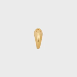 Triomphe Bold Ring in Brass with Gold Finish
