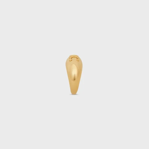 Triomphe Bold Ring in Brass with Gold Finish