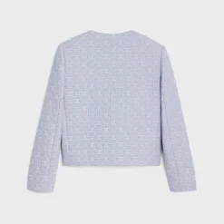 triomphe boutis chelsea jacket in striped cotton