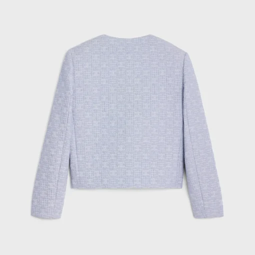 triomphe boutis chelsea jacket in striped cotton