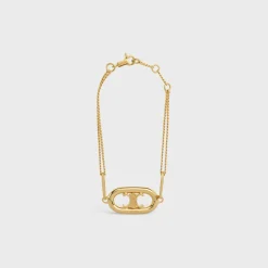 Triomphe Bracelet in Brass with Gold Finish