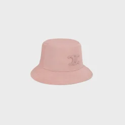 triomphe bucket hat in cotton gabardine