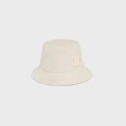 triomphe bucket hat in corduroy