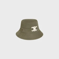 triomphe bucket hat in cotton gabardine
