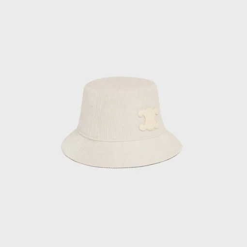 triomphe bucket hat in corduroy