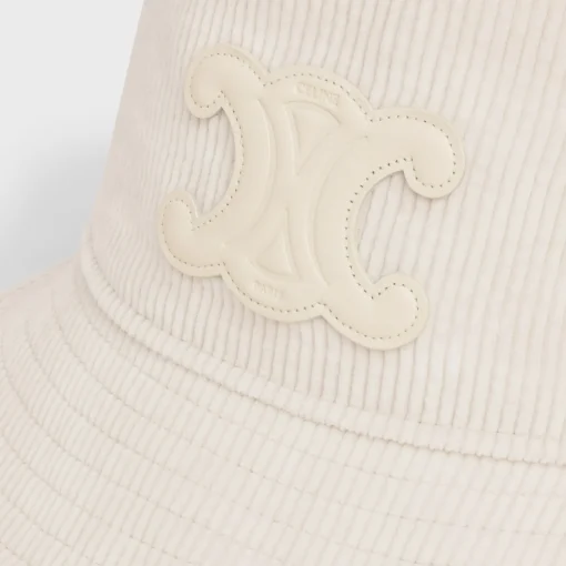 triomphe bucket hat in corduroy