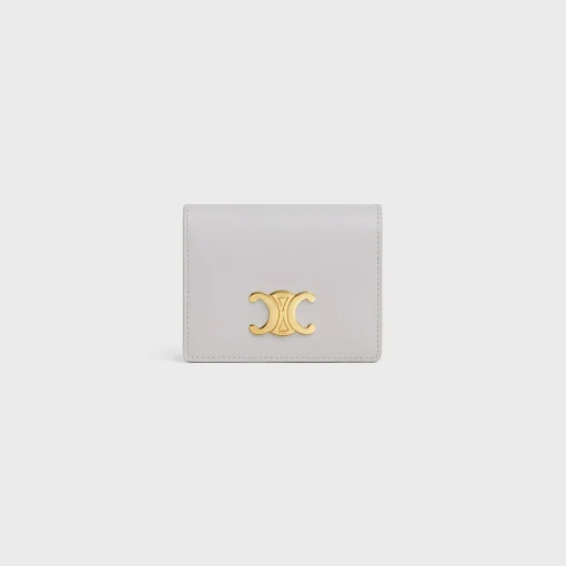 TRIOMPHE BUSINESS CARD HOLDER in SHINY CALFSKIN