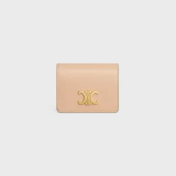 TRIOMPHE BUSINESS CARD HOLDER in SHINY CALFSKIN