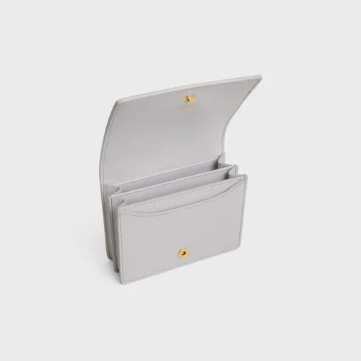 TRIOMPHE BUSINESS CARD HOLDER in SHINY CALFSKIN