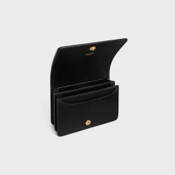 TRIOMPHE BUSINESS CARD HOLDER in SHINY CALFSKIN