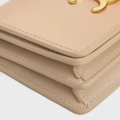 TRIOMPHE BUSINESS CARD HOLDER in SHINY CALFSKIN