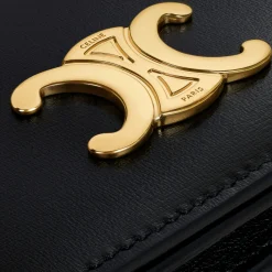 TRIOMPHE BUSINESS CARD HOLDER in SHINY CALFSKIN