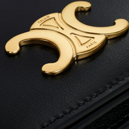 TRIOMPHE BUSINESS CARD HOLDER in SHINY CALFSKIN