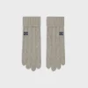 triomphe cable-knit gloves in cashmere