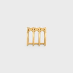 Triomphe Cage Ring in Brass with Gold Finish