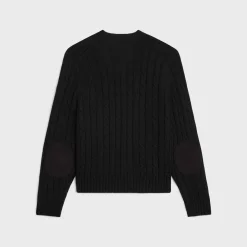 triomphe cardigan in cable-knit cashmere