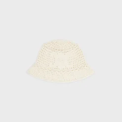 triomphe cloche beanie in crocheted cotton