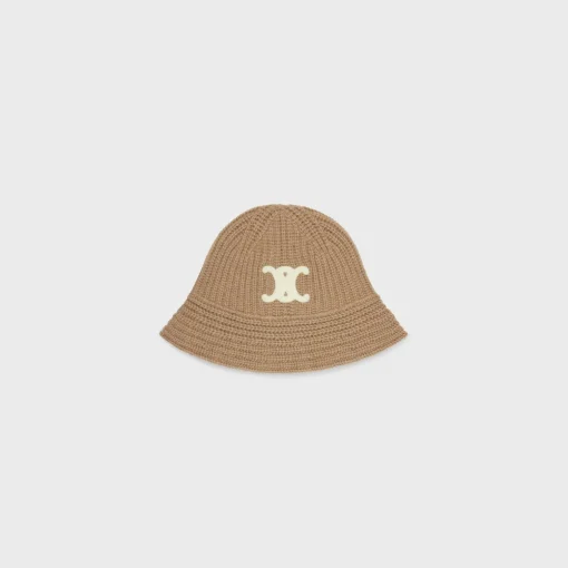 triomphe cloche beanie in cashmere