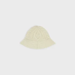 TRIOMPHE CLOCHE BEANIE IN ARAN ALPACA WOOL