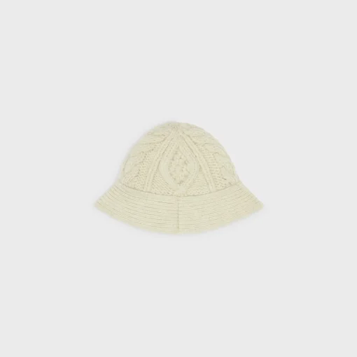TRIOMPHE CLOCHE BEANIE IN ARAN ALPACA WOOL