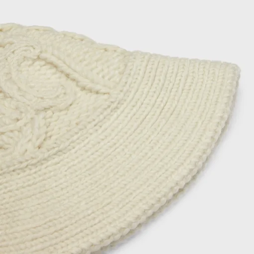 TRIOMPHE CLOCHE BEANIE IN ARAN ALPACA WOOL