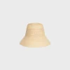 triomphe cloche hat in straw