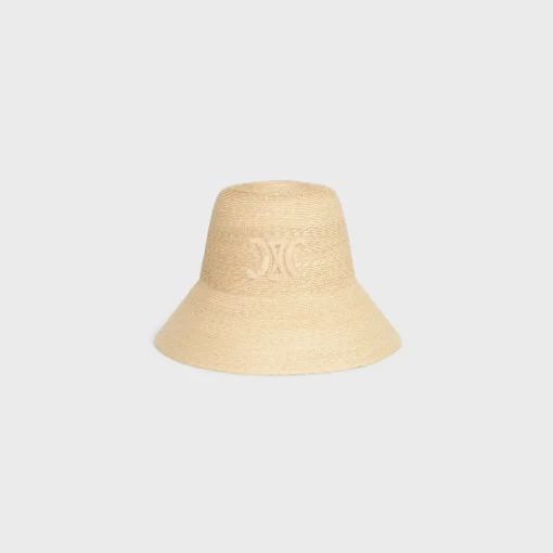 triomphe cloche hat in straw