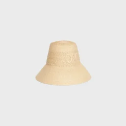 triomphe cloche hat in straw