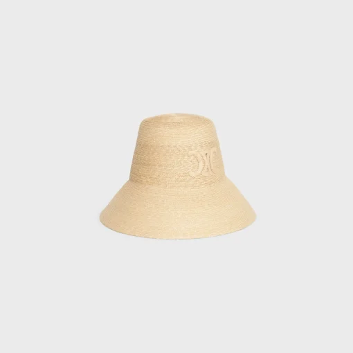 triomphe cloche hat in straw