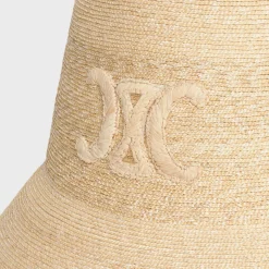 triomphe cloche hat in straw