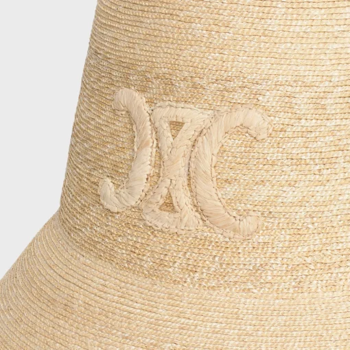 triomphe cloche hat in straw