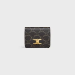 TRIOMPHE COMPACT WALLET in Triomphe Canvas