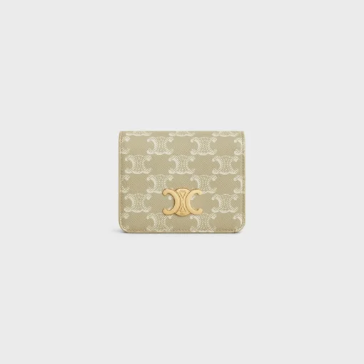 TRIOMPHE COMPACT WALLET in TRIOMPHE CANVAS
