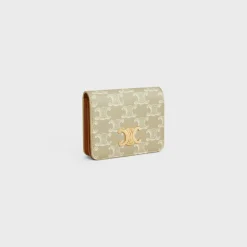 TRIOMPHE COMPACT WALLET in TRIOMPHE CANVAS