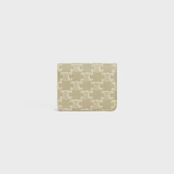 TRIOMPHE COMPACT WALLET in TRIOMPHE CANVAS