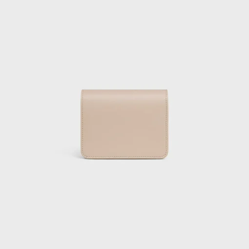 TRIOMPHE COMPACT WALLET in Shiny calfskin