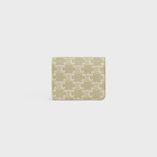 TRIOMPHE COMPACT WALLET in TRIOMPHE CANVAS