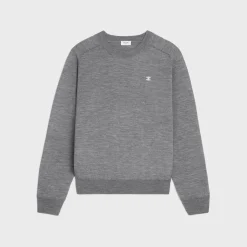 triomphe crew neck sweater in wool