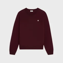 triomphe crew neck sweater in wool