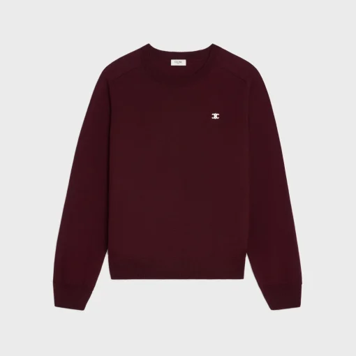 triomphe crew neck sweater in wool