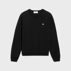 triomphe crew neck sweater in wool