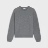 triomphe crew neck sweater in wool and cashmere
