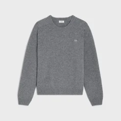 triomphe crew neck sweater in wool and cashmere
