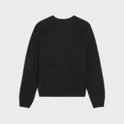 triomphe crew neck sweater in wool and cashmere