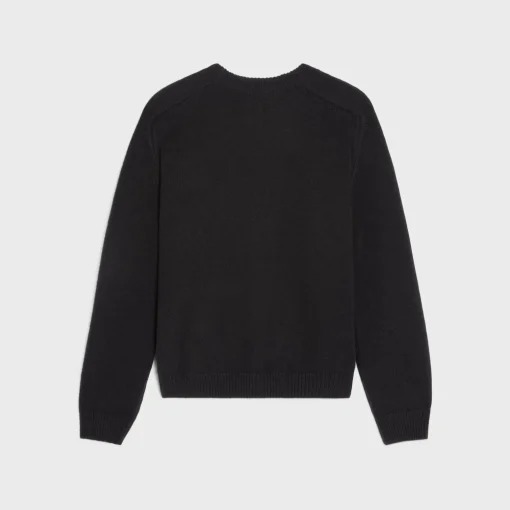 triomphe crew neck sweater in wool and cashmere