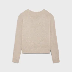 triomphe crew neck sweater in wool and cashmere